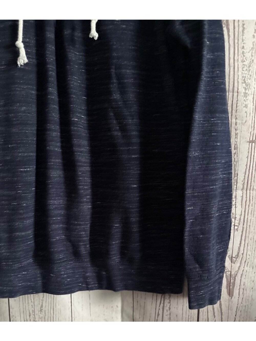 LE Lake Okoboji Iowa Nostalgic Beach Navy Fleece Slipover Size Large - Picture 5 of 9